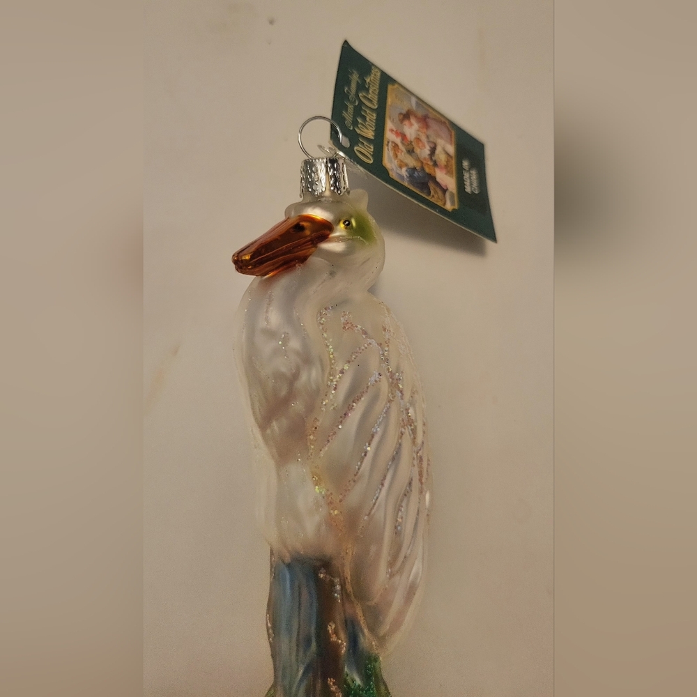 Old World Christmas Great White Egret